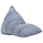 vidaXL Beanbag Indigo Stoff Patchwork vidaXL Beanbag Indigo Stoff Patchwork