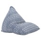 vidaXL Beanbag Indigo Stoff Patchwork vidaXL Beanbag Indigo Stoff Patchwork