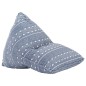 vidaXL Beanbag Indigo Stoff Patchwork vidaXL Beanbag Indigo Stoff Patchwork