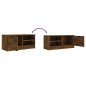vidaXL TV-Schrank Räuchereiche 80x35x36,5 cm Holzwerkstoff vidaXL TV-Schrank Räuchereiche 80x35x36,5 cm Holzwerkstoff