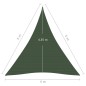 vidaXL Sonnensegel 160 g/m² Dunkelgrün 4x5x5 m HDPE vidaXL Sonnensegel 160 g/m² Dunkelgrün 4x5x5 m HDPE