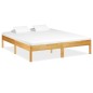 vidaXL Massivholzbett Eiche 200x200 cm vidaXL Massivholzbett Eiche 200x200 cm