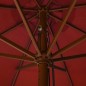 vidaXL Sonnenschirm mit Holzmast 330 cm Terrakotta vidaXL Sonnenschirm mit Holzmast 330 cm Terrakotta