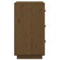 vidaXL Nachttisch Honigbraun 40x40x75 cm Massivholz Kiefer vidaXL Nachttisch Honigbraun 40x40x75 cm Massivholz Kiefer
