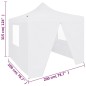 vidaXL Profi-Partyzelt Faltbar mit 4 Seitenwänden 2×2m Stahl Weiß vidaXL Profi-Partyzelt Faltbar mit 4 Seitenwänden 2×2m Stahl Weiß