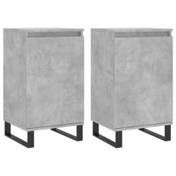 vidaXL Sideboards 2 Stk. Betongrau 40x35x70 cm Holzwerkstoff