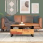 vidaXL Couchtisch 80x54x40 cm Massivholz Akazie & Holzwerkstoff vidaXL Couchtisch 80x54x40 cm Massivholz Akazie & Holzwerkstoff