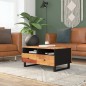 vidaXL Couchtisch 80x54x40 cm Massivholz Akazie & Holzwerkstoff vidaXL Couchtisch 80x54x40 cm Massivholz Akazie & Holzwerkstoff