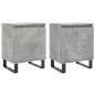 vidaXL Nachttische 2 Stk. Betongrau 40x30x50 cm Holzwerkstoff