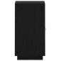 vidaXL Sideboard Schwarz 34x40x75 cm Massivholz Kiefer vidaXL Sideboard Schwarz 34x40x75 cm Massivholz Kiefer