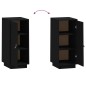 vidaXL Sideboard Schwarz 34x40x75 cm Massivholz Kiefer vidaXL Sideboard Schwarz 34x40x75 cm Massivholz Kiefer