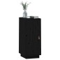 vidaXL Sideboard Schwarz 34x40x75 cm Massivholz Kiefer vidaXL Sideboard Schwarz 34x40x75 cm Massivholz Kiefer