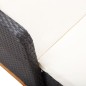 Sonnenliege Poly Rattan und Massivholz Akazie Schwarz Sonnenliege Poly Rattan und Massivholz Akazie Schwarz