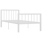 vidaXL Bettgestell Weiß Metall 100 × 200 cm vidaXL Bettgestell Weiß Metall 100 × 200 cm