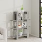 vidaXL Bücherregal/Raumteiler Betongrau 100x30x123,5 cm vidaXL Bücherregal/Raumteiler Betongrau 100x30x123,5 cm