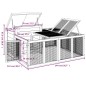 vidaXL Kaninchenstall Braun 144x123x67,5 cm Massivholz Kiefer vidaXL Kaninchenstall Braun 144x123x67,5 cm Massivholz Kiefer
