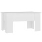 vidaXL Couchtisch Weiß 79x49x41 cm Holzwerkstoff vidaXL Couchtisch Weiß 79x49x41 cm Holzwerkstoff