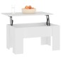 vidaXL Couchtisch Weiß 79x49x41 cm Holzwerkstoff vidaXL Couchtisch Weiß 79x49x41 cm Holzwerkstoff