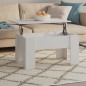 vidaXL Couchtisch Weiß 79x49x41 cm Holzwerkstoff vidaXL Couchtisch Weiß 79x49x41 cm Holzwerkstoff