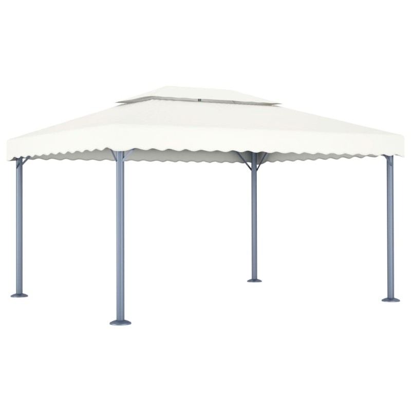 vidaXL Pavillon 400 x 300 cm Creme Aluminium vidaXL Pavillon 400 x 300 cm Creme Aluminium