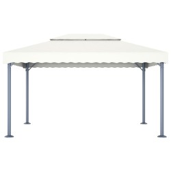 vidaXL Pavillon 400 x 300 cm Creme Aluminium