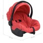 vidaXL Babyschale Rot 42x65x57 cm vidaXL Babyschale Rot 42x65x57 cm