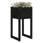 vidaXL Pflanzkübel 2 Stk. Schwarz 40x40x81 cm Massivholz Kiefer vidaXL Pflanzkübel 2 Stk. Schwarz 40x40x81 cm Massivholz Kiefer