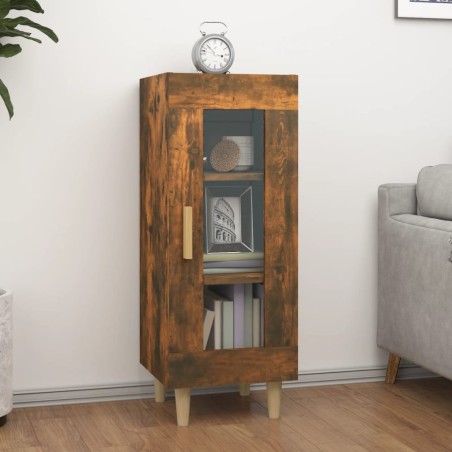 vidaXL Sideboard Räuchereiche 34,5x34x90 cm Holzwerkstoff