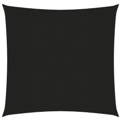 vidaXL Sonnensegel 160 g/m² Schwarz 2,5x2,5 m HDPE