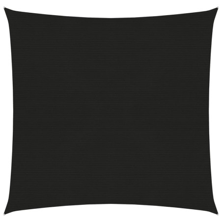 vidaXL Sonnensegel 160 g/m² Schwarz 2,5x2,5 m HDPE