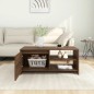 vidaXL Couchtisch Braun Eiche 102x50x45 cm Holzwerkstoff vidaXL Couchtisch Braun Eiche 102x50x45 cm Holzwerkstoff