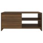 vidaXL Couchtisch Braun Eiche 102x50x45 cm Holzwerkstoff vidaXL Couchtisch Braun Eiche 102x50x45 cm Holzwerkstoff