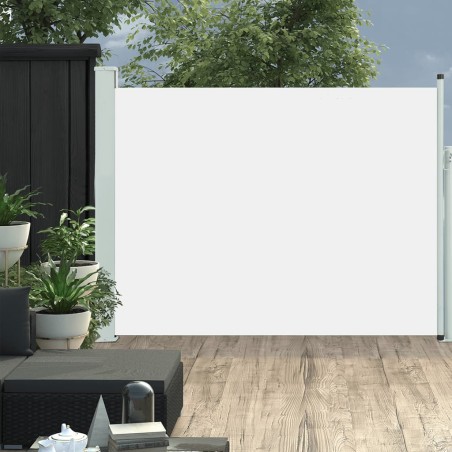 vidaXL Ausziehbare Seitenmarkise 140×500 cm Creme