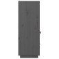 vidaXL Highboard Grau 67x40x108,5 cm Massivholz Kiefer vidaXL Highboard Grau 67x40x108,5 cm Massivholz Kiefer