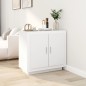 vidaXL Sideboard Hochglanz-Weiß 80x40x75 cm Holzwerkstoff vidaXL Sideboard Hochglanz-Weiß 80x40x75 cm Holzwerkstoff