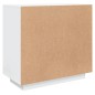 vidaXL Sideboard Hochglanz-Weiß 80x40x75 cm Holzwerkstoff vidaXL Sideboard Hochglanz-Weiß 80x40x75 cm Holzwerkstoff