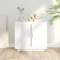 vidaXL Sideboard Hochglanz-Weiß 80x40x75 cm Holzwerkstoff vidaXL Sideboard Hochglanz-Weiß 80x40x75 cm Holzwerkstoff
