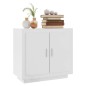 vidaXL Sideboard Hochglanz-Weiß 80x40x75 cm Holzwerkstoff vidaXL Sideboard Hochglanz-Weiß 80x40x75 cm Holzwerkstoff