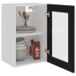 vidaXL Hängeglasschrank Schwarz 40x31x60 cm Holzwerkstoff vidaXL Hängeglasschrank Schwarz 40x31x60 cm Holzwerkstoff