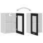 vidaXL Hängeglasschrank Schwarz 40x31x60 cm Holzwerkstoff vidaXL Hängeglasschrank Schwarz 40x31x60 cm Holzwerkstoff
