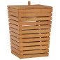 vidaXL Wäschekorb 30×30×45 cm Teak Massivholz vidaXL Wäschekorb 30×30×45 cm Teak Massivholz