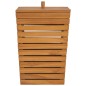 vidaXL Wäschekorb 30×30×45 cm Teak Massivholz vidaXL Wäschekorb 30×30×45 cm Teak Massivholz