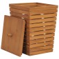 vidaXL Wäschekorb 30×30×45 cm Teak Massivholz vidaXL Wäschekorb 30×30×45 cm Teak Massivholz