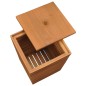 vidaXL Wäschekorb 30×30×45 cm Teak Massivholz vidaXL Wäschekorb 30×30×45 cm Teak Massivholz