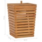 vidaXL Wäschekorb 30×30×45 cm Teak Massivholz vidaXL Wäschekorb 30×30×45 cm Teak Massivholz