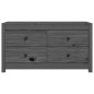 vidaXL Beistellschrank Grau 100x40x54 cm Massivholz Kiefer vidaXL Beistellschrank Grau 100x40x54 cm Massivholz Kiefer