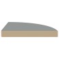 vidaXL Eck-Schweberegale 2 Stk. Grau 35x35x3,8 cm MDF vidaXL Eck-Schweberegale 2 Stk. Grau 35x35x3,8 cm MDF