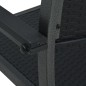 vidaXL 3-tlg. Garten-Essgruppe Schwarz vidaXL 3-tlg. Garten-Essgruppe Schwarz