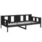 vidaXL Tagesbett Schwarz Massivholz Kiefer 90x200 cm vidaXL Tagesbett Schwarz Massivholz Kiefer 90x200 cm