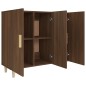 vidaXL Sideboard Braun Eichen-Optik 90x34x80 cm Holzwerkstoff vidaXL Sideboard Braun Eichen-Optik 90x34x80 cm Holzwerkstoff